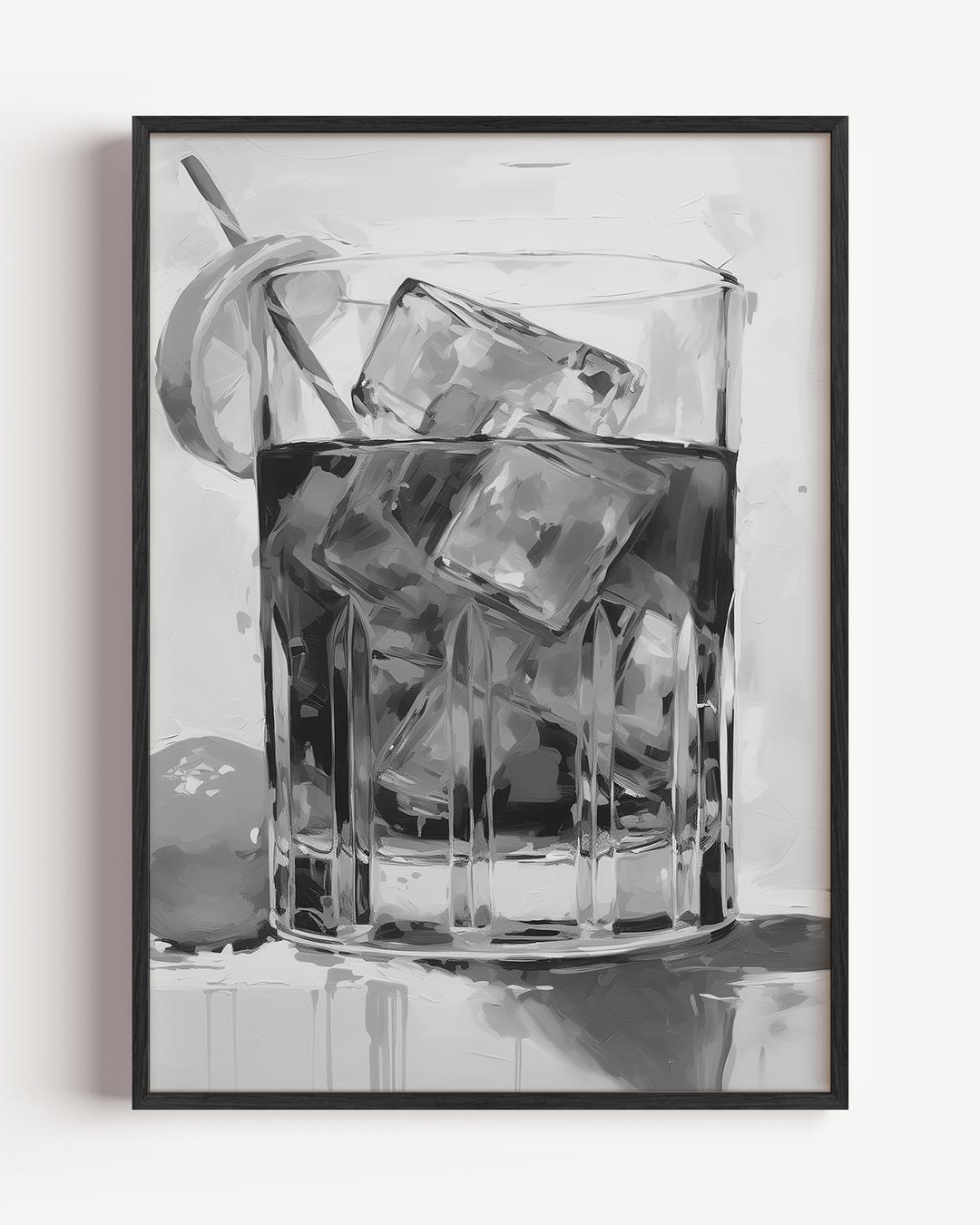 Elegante Cocktailglas Poster-WallArtistic