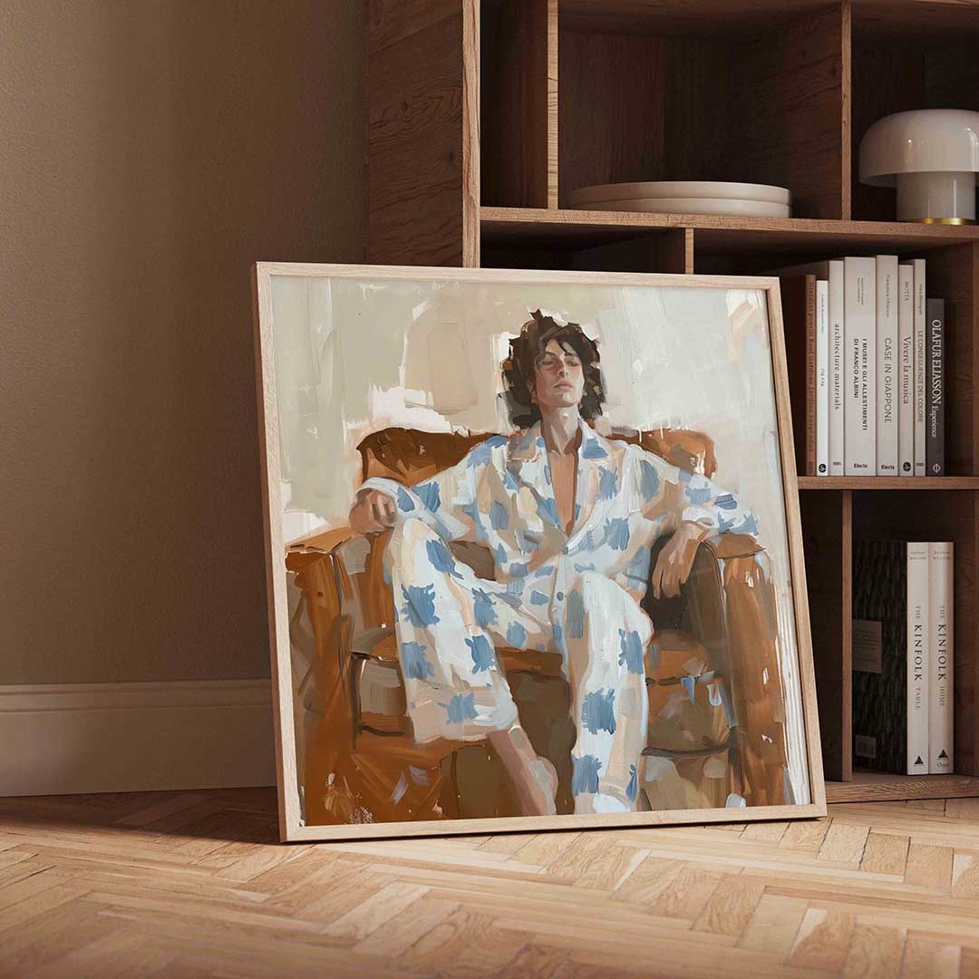 Persoon in pyjama Poster