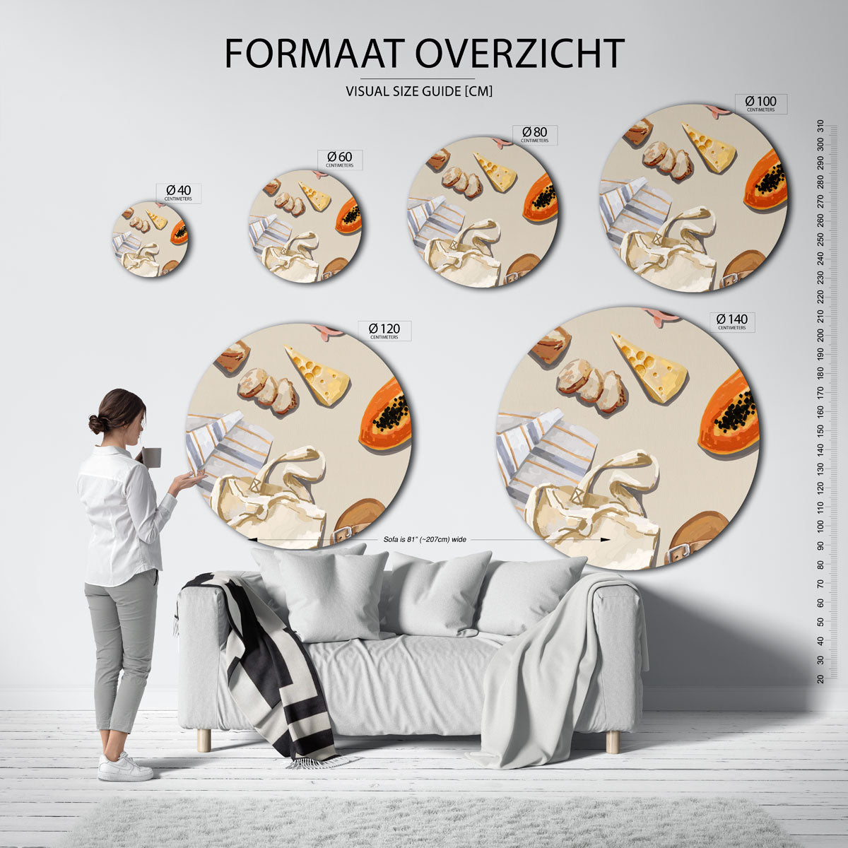 Eten en accessoires Muurcirkel
