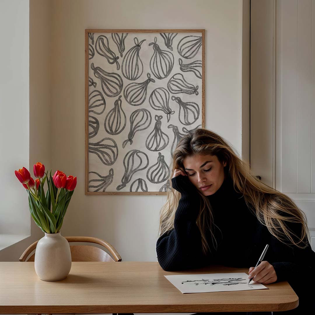 Moderne Abstracte Fruitpatronen Poster-WallArtistic