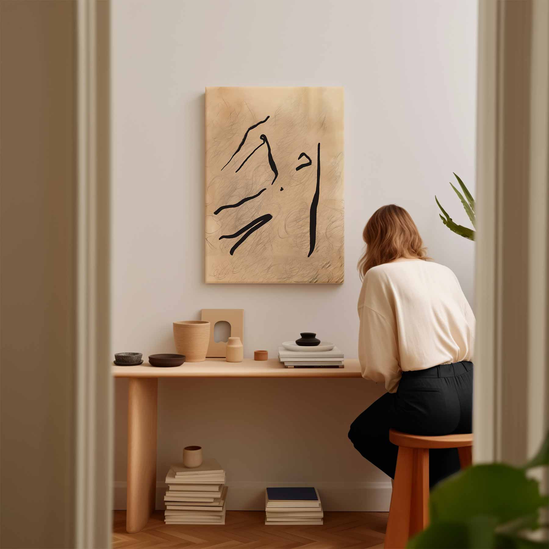 Elegante Lijnen Kunstwerk-canvas-dibond-plexiglas-wanddecoratie-WallArtistic