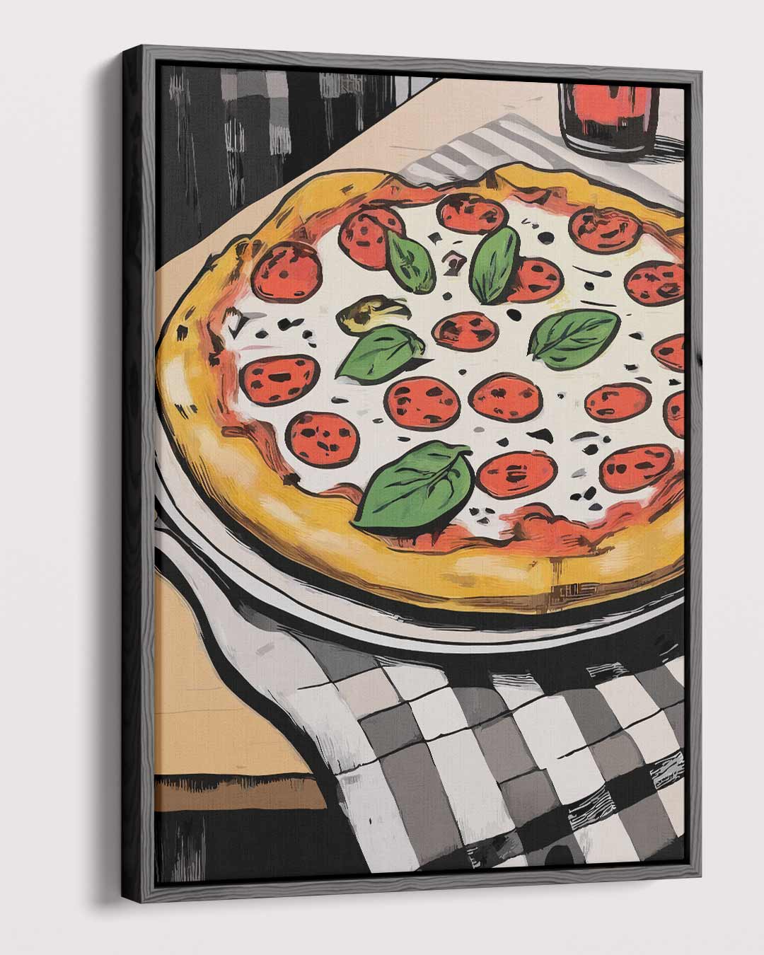 Pizza Delight Kunstwerk Kunstwerk-canvas-dibond-plexiglas-wanddecoratie-WallArtistic