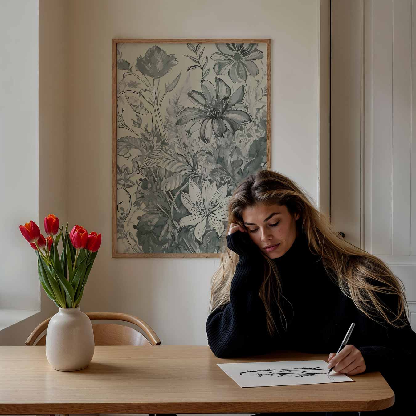 Botanische Elegantie Poster-WallArtistic