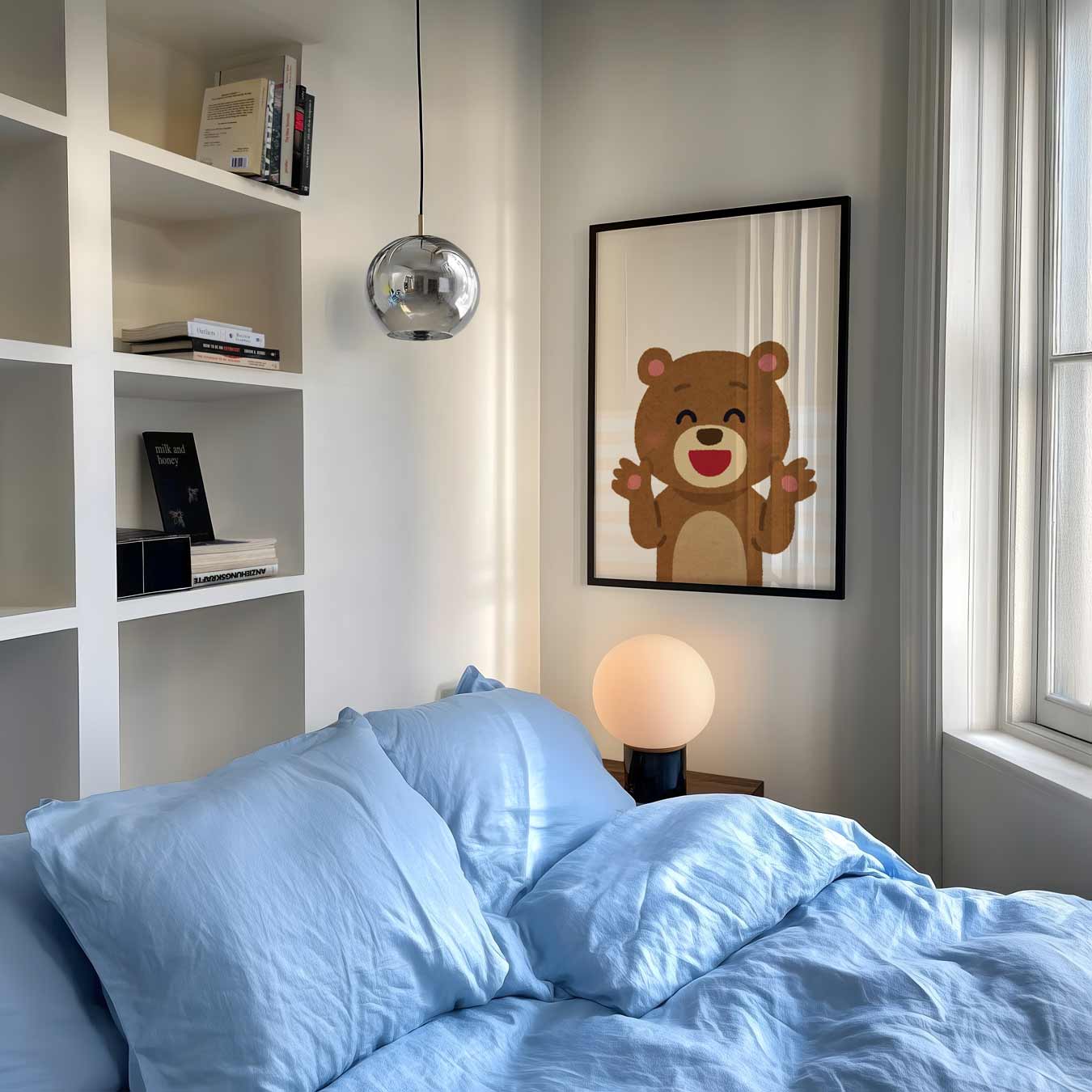 Vrolijke Knuffelbeer Poster