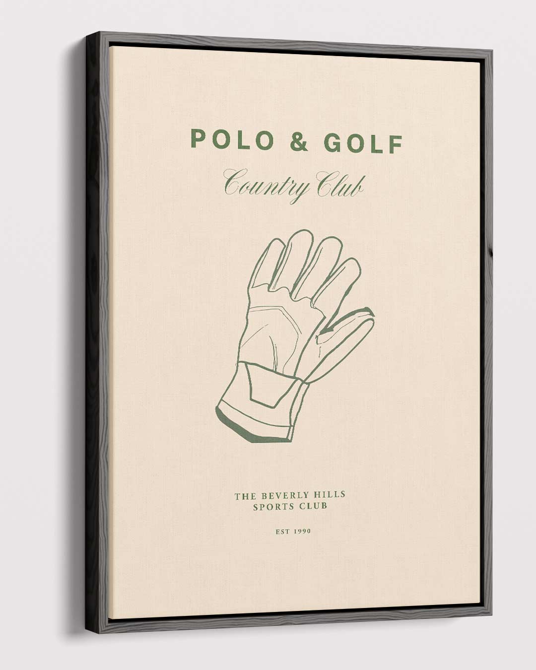 Elegante Polo & Golf Illustratie Kunstwerk-canvas-dibond-plexiglas-wanddecoratie-WallArtistic