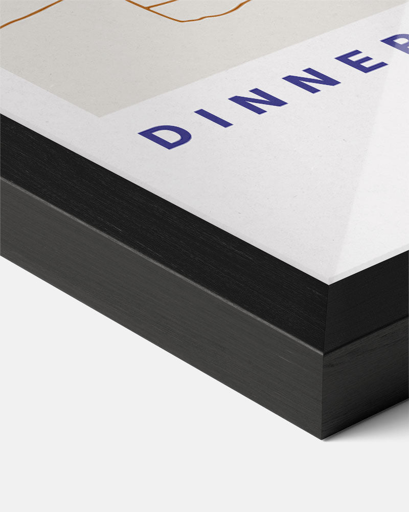 Stijlvolle Dinner Party Poster-WallArtistic