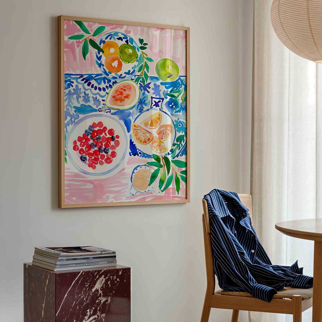 Fruit en bladeren Poster