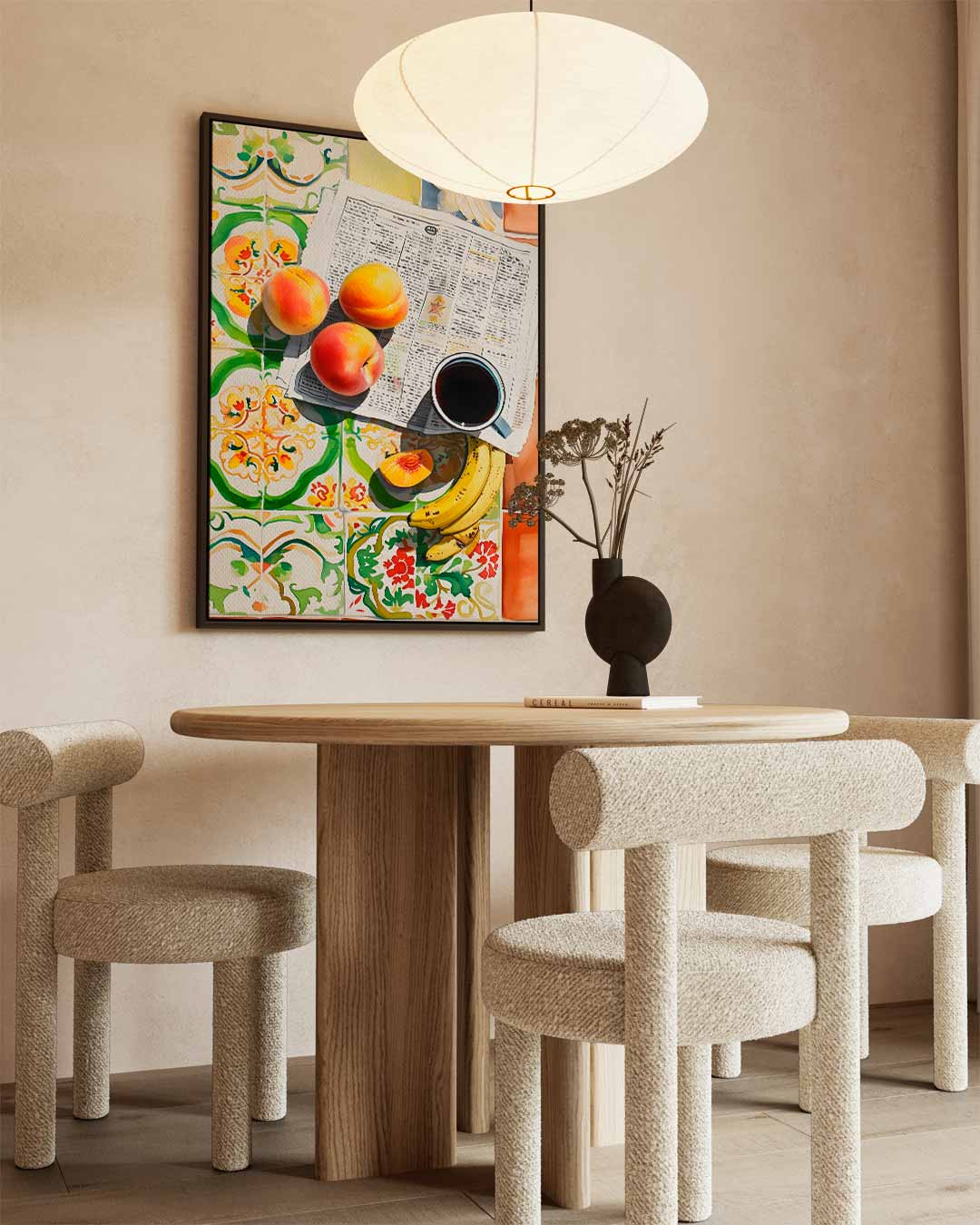Zonnige Vruchten Ontbijt Kunstwerk-canvas-dibond-plexiglas-wanddecoratie-WallArtistic