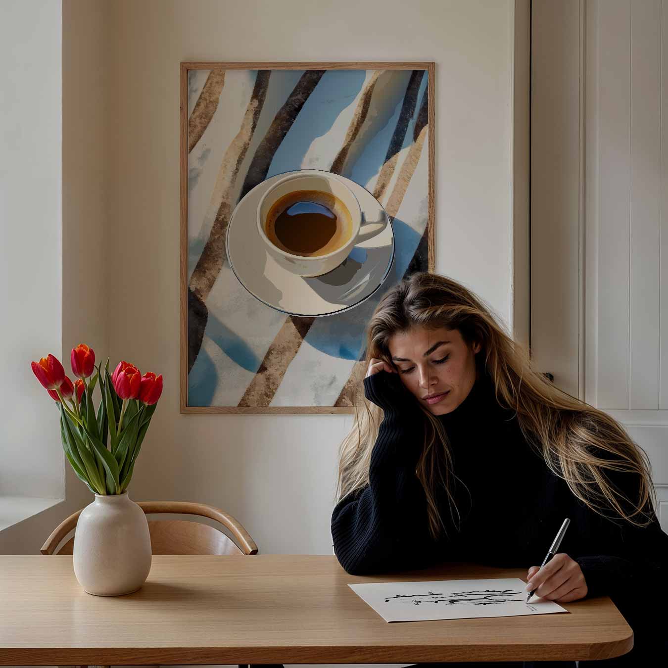 Zomerse Koffie Momenten Poster