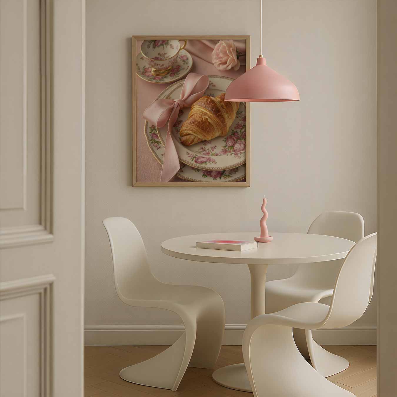 Ontbijt met Croissant Poster-WallArtistic