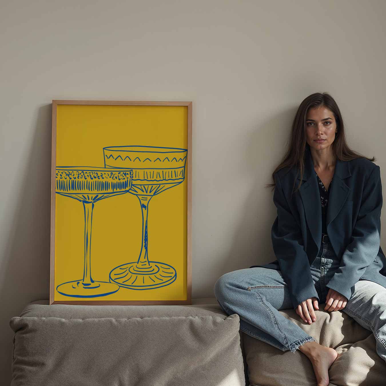 Stijlvolle Cocktailglazen Poster