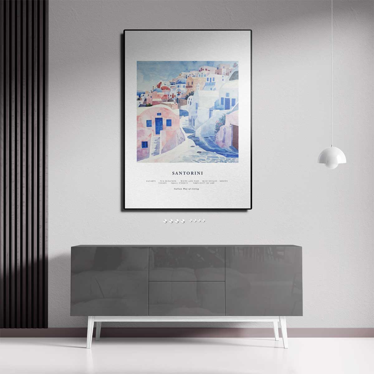 Santorini Dromen Kunstwerk-canvas-dibond-plexiglas-wanddecoratie-WallArtistic