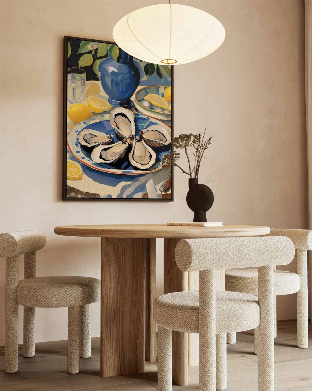 Blauwe Rustieke Tafereel Kunstwerk-canvas-dibond-plexiglas-wanddecoratie-WallArtistic