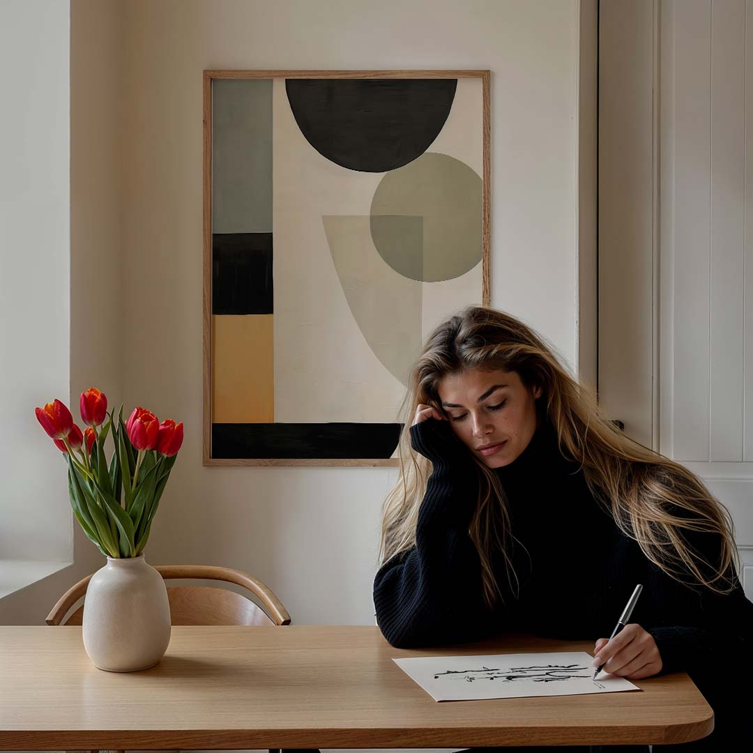 Moderne Geometrische Kunstposter-WallArtistic