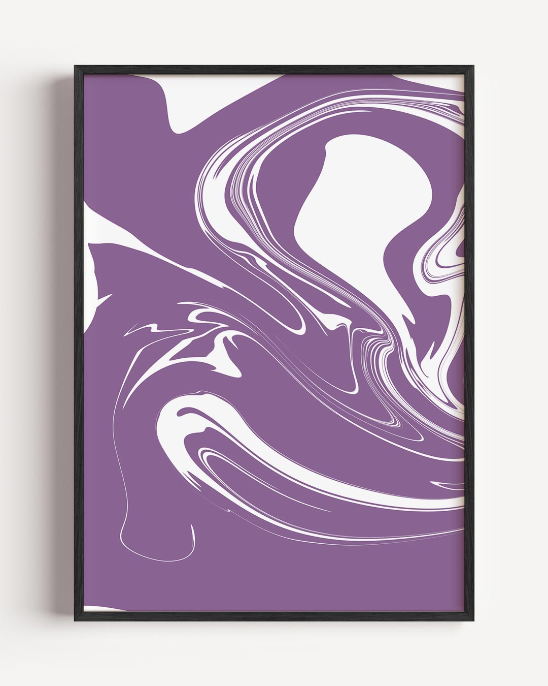 Abstracte Paarse Marmering Poster-WallArtistic