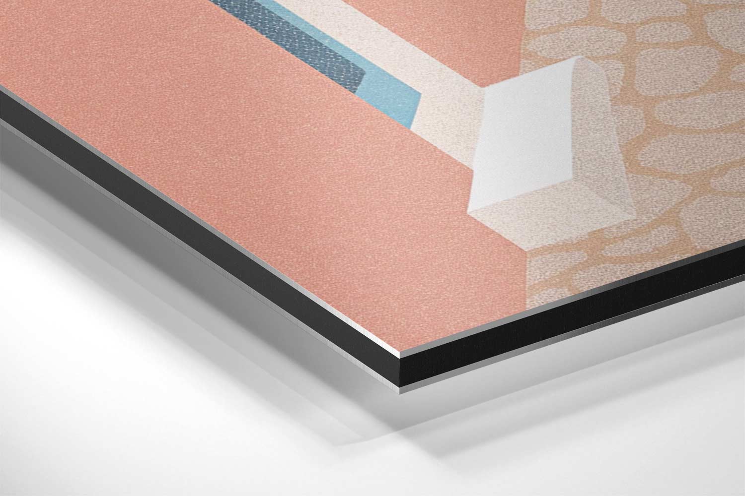 Zonovergoten Straatje aan de Zee Kunstwerk-canvas-dibond-plexiglas-wanddecoratie-WallArtistic