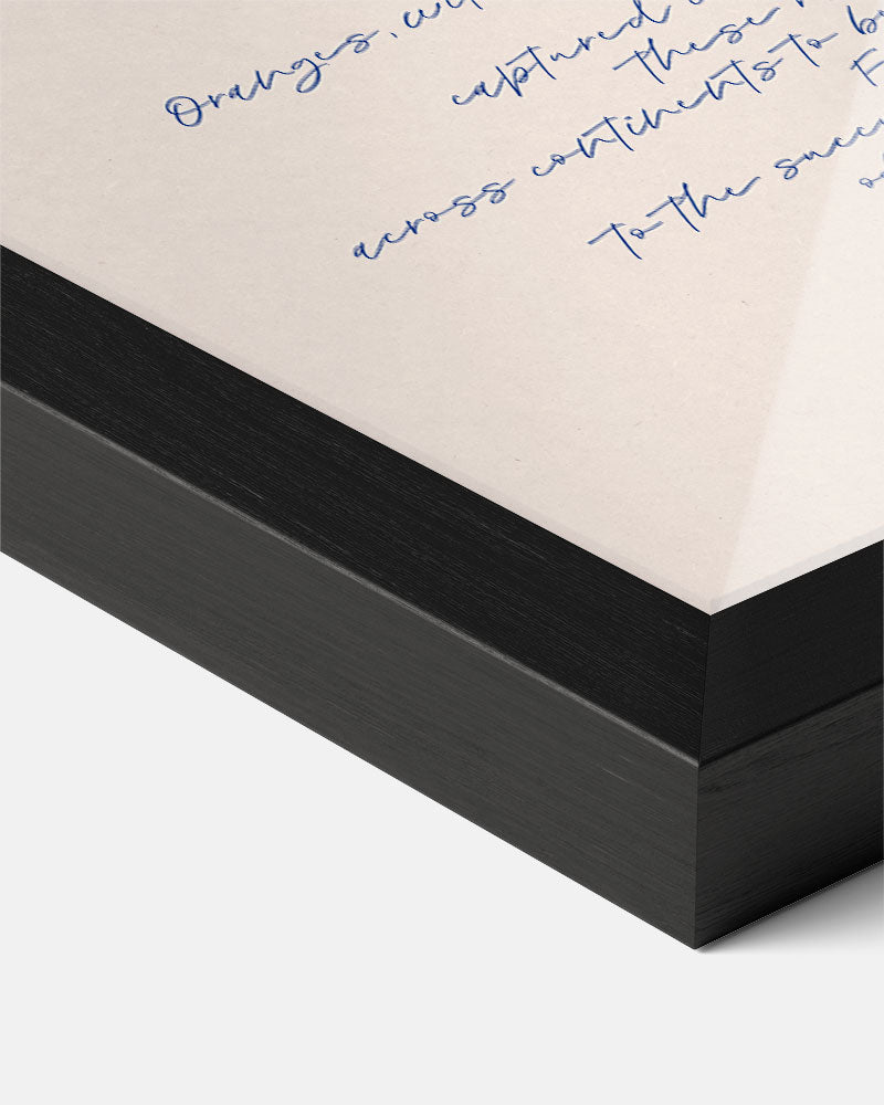 Zonnige Citrus Kunstposter-WallArtistic