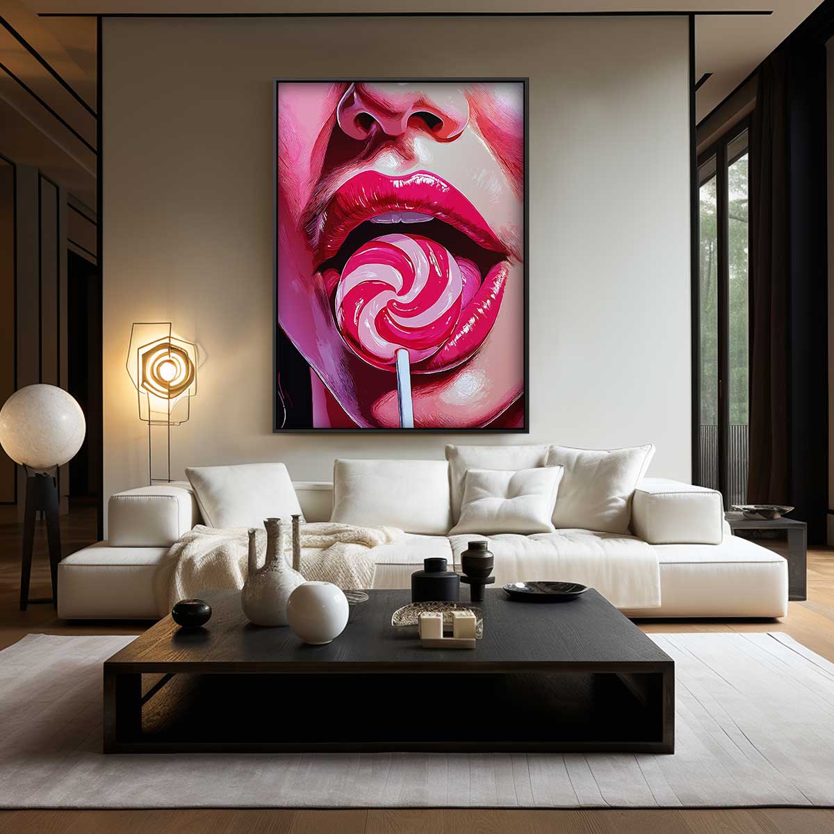Verleidelijke Lolipop Kunstwerk-canvas-dibond-plexiglas-wanddecoratie-WallArtistic