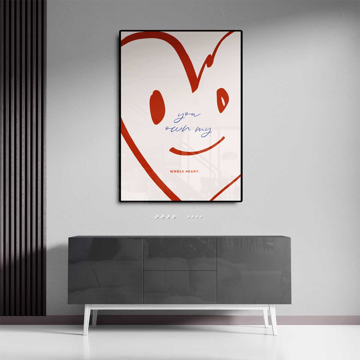 Je Brede Glimlach Kunstwerk-canvas-dibond-plexiglas-wanddecoratie-WallArtistic