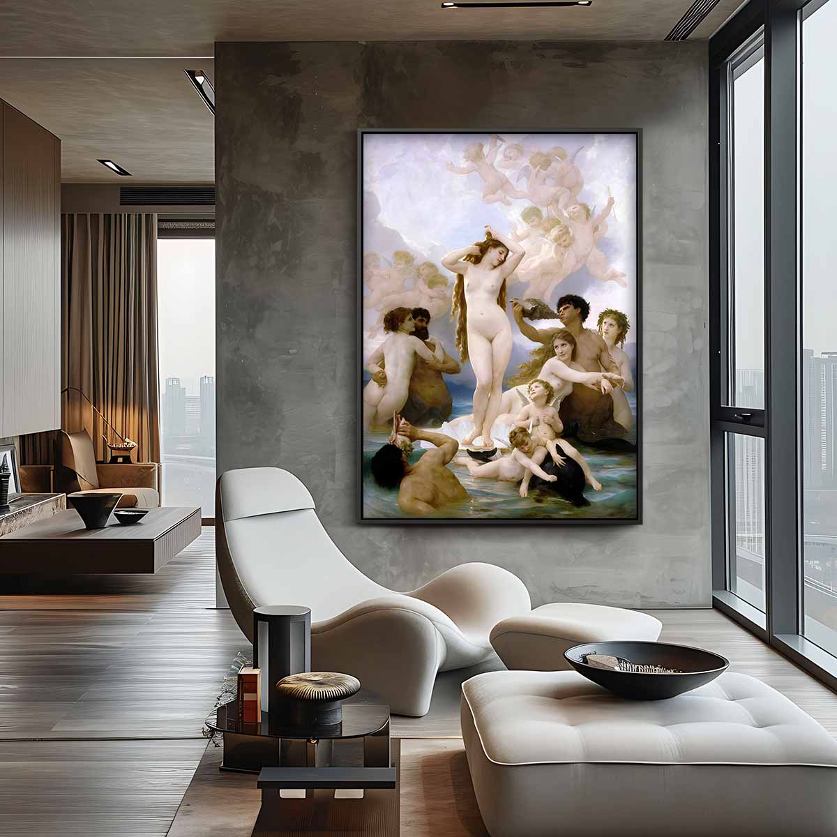 Geboorte van Venus Kunstwerk-canvas-dibond-plexiglas-wanddecoratie-WallArtistic