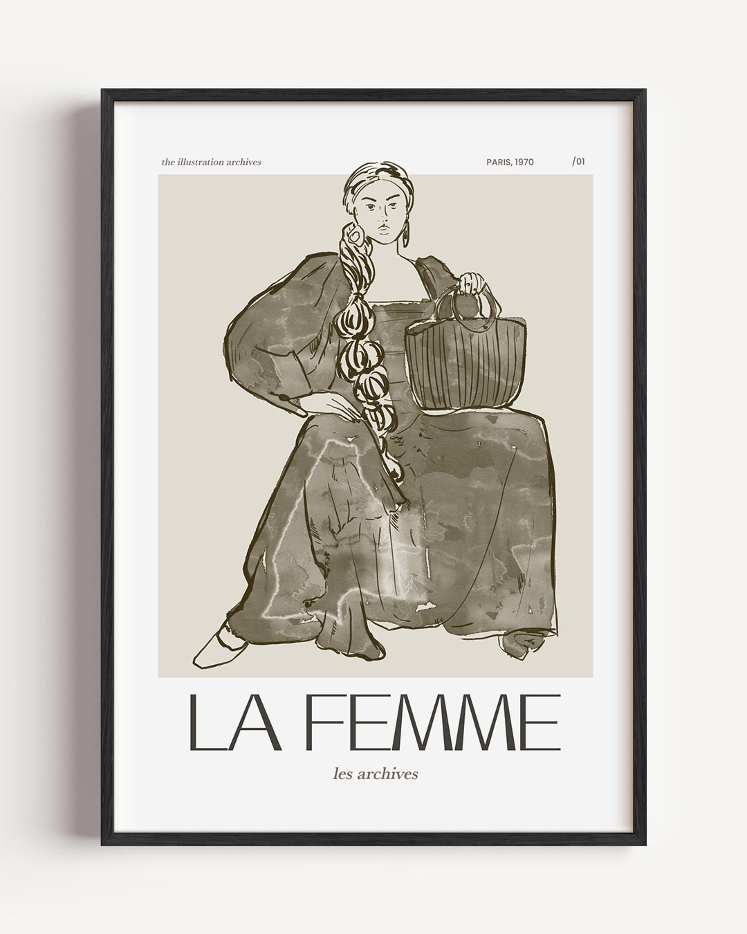 Vintage Modeposter La Femme Poster-WallArtistic