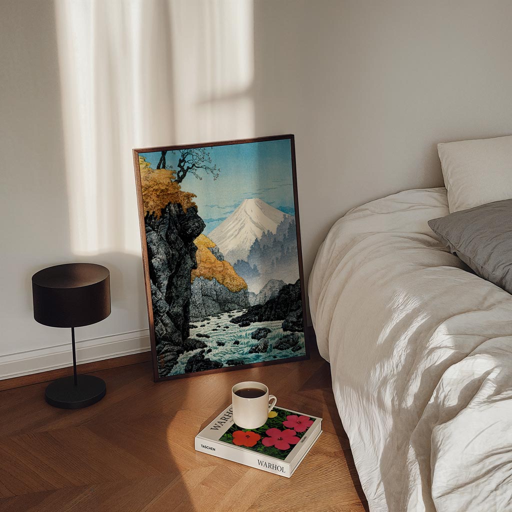 Japanese Mountain Landscape Poster-WallArtistic