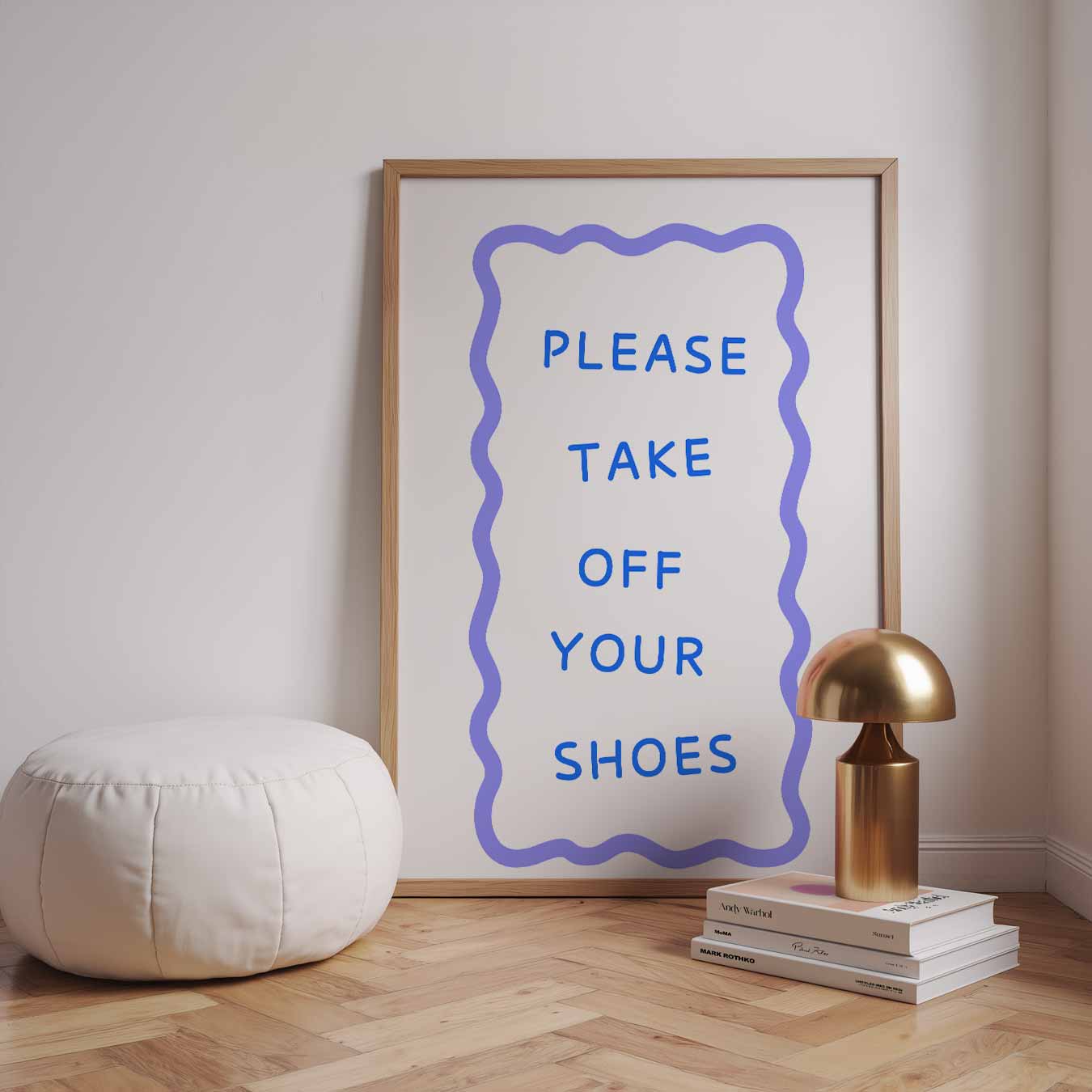Welkomstposter "Please Take Off Your Shoes Poster