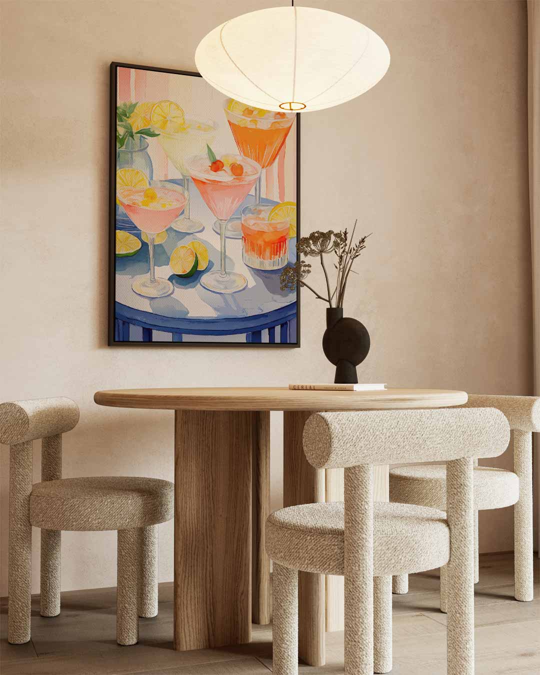Kleurrijke Cocktails op Canvas Kunstwerk-canvas-dibond-plexiglas-wanddecoratie-WallArtistic