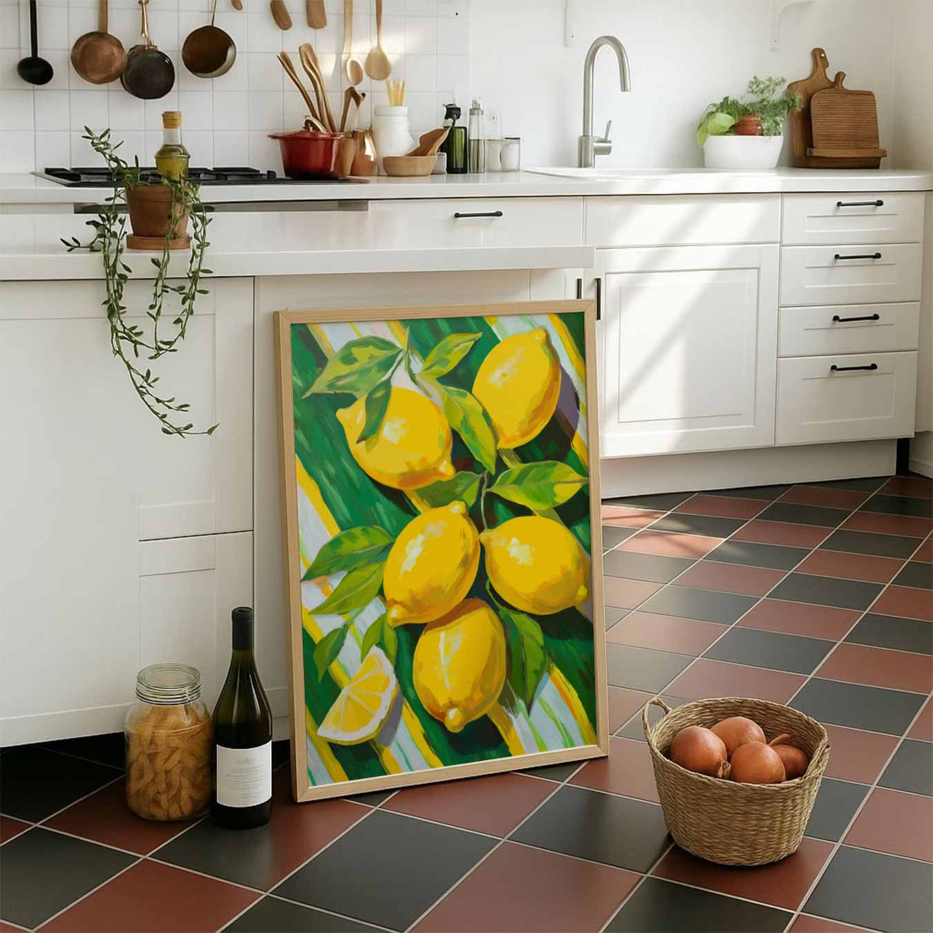 Vrolijke Citroen Oogst Poster