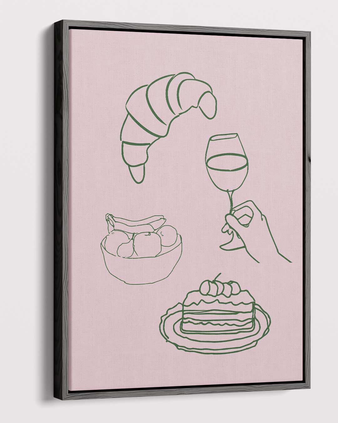 Minimalistisch Eten & Drinken Kunstwerk-canvas-dibond-plexiglas-wanddecoratie-WallArtistic