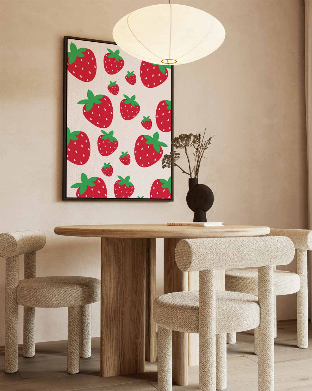 Aardbeien Liefde Wanddecoratie Kunstwerk-canvas-dibond-plexiglas-wanddecoratie-WallArtistic