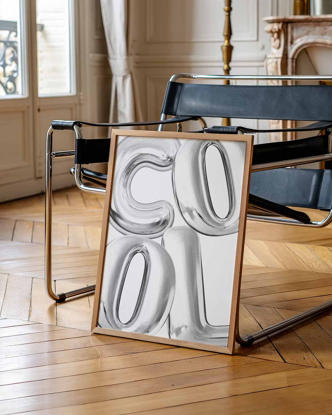 Coole Zilveren Ballonposter