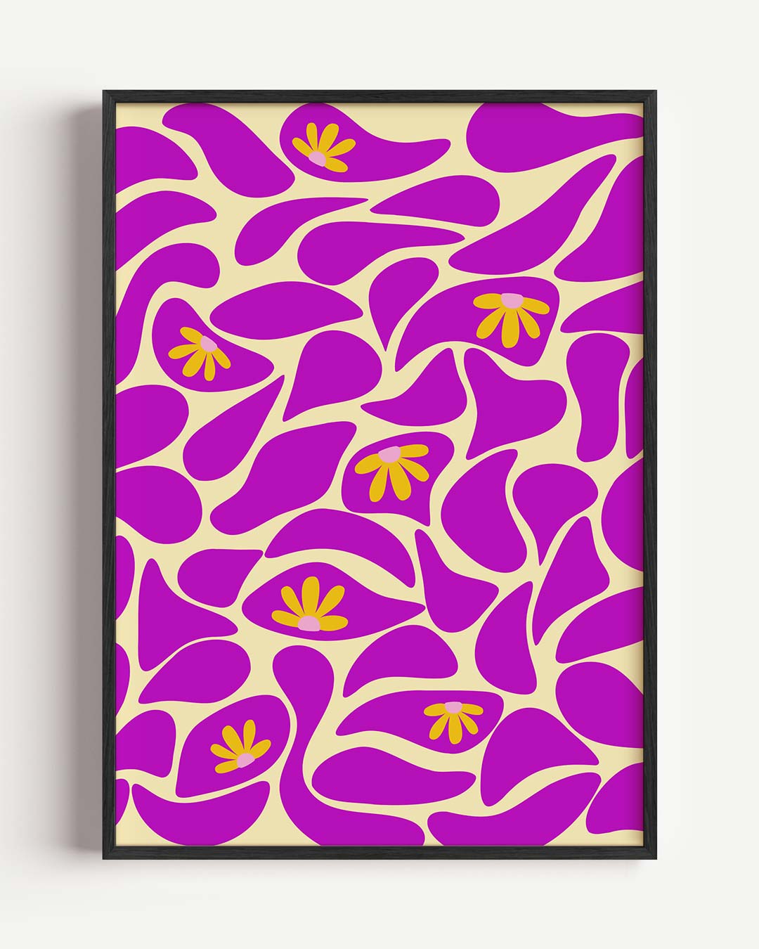 Bloemendroom Abstracte Kunst Poster