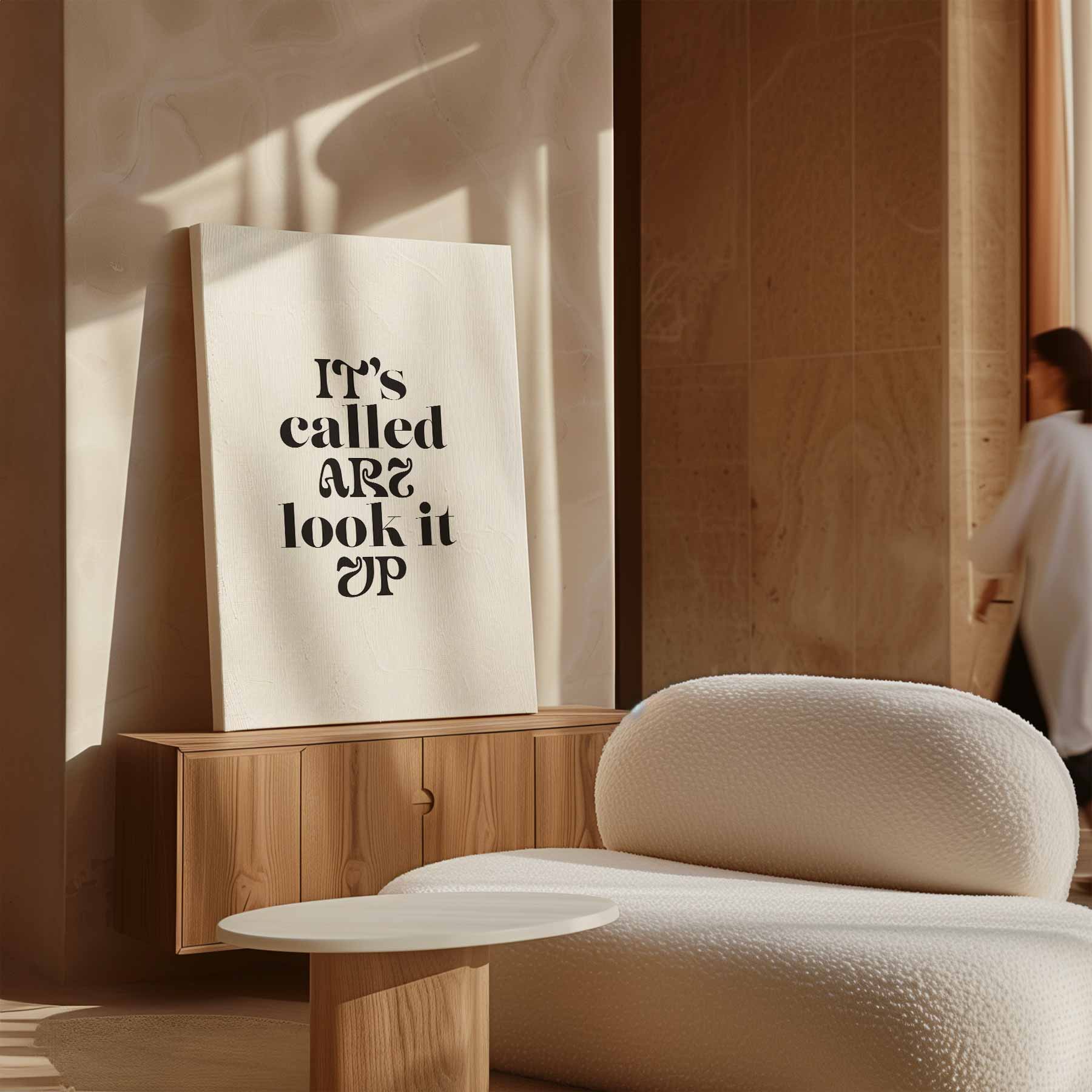 Kunstzinnige Typografie Poster