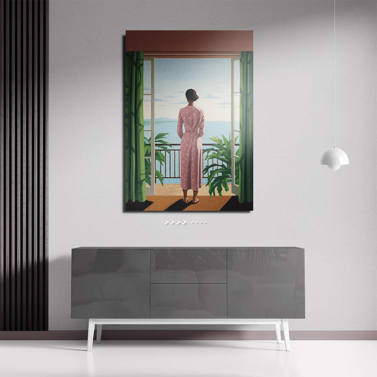 Uitzicht over de Oceaan Kunstwerk-canvas-dibond-plexiglas-wanddecoratie-WallArtistic