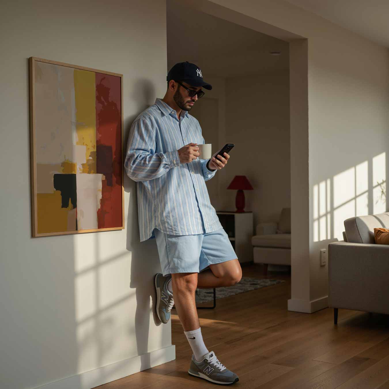 Kleurrijke Abstracte Kunstposter-WallArtistic