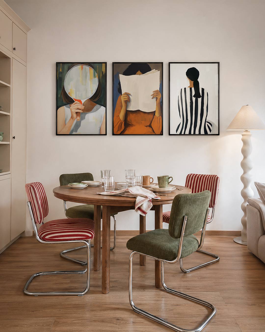Spiegelbeeld en kleur Posterset