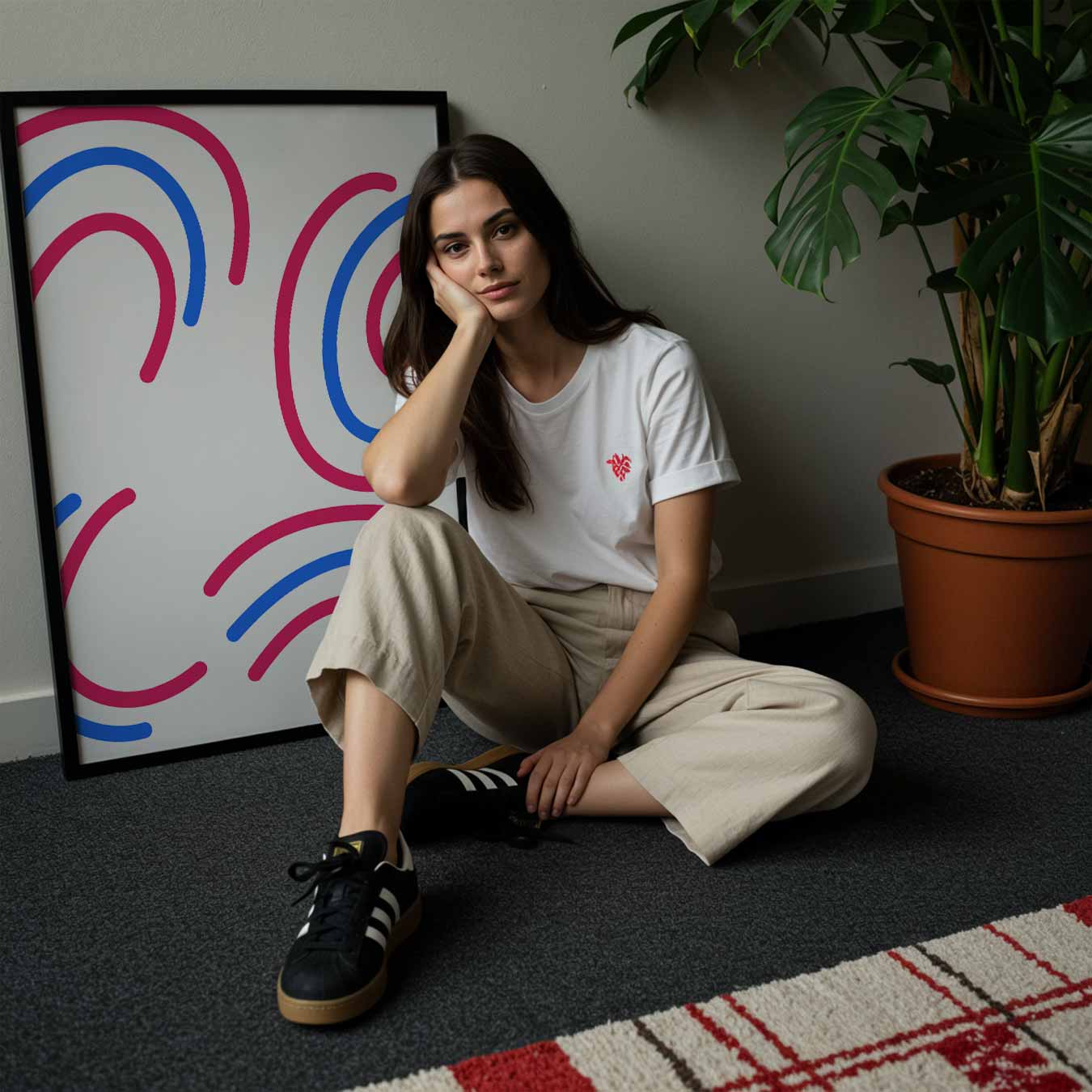 Kleurrijke Abstracte Golven Poster-WallArtistic