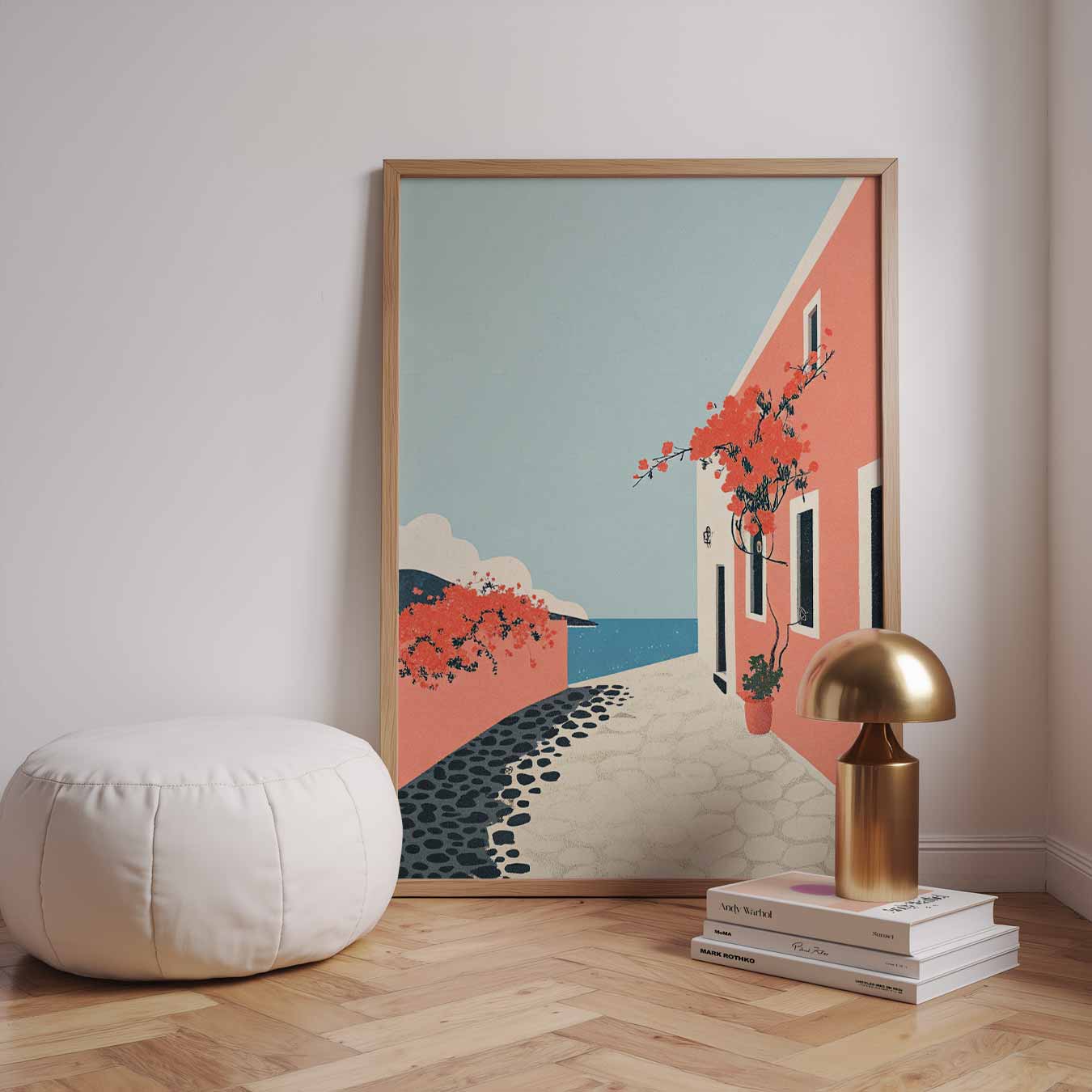 Zomerse Dag aan de Kust Poster-WallArtistic