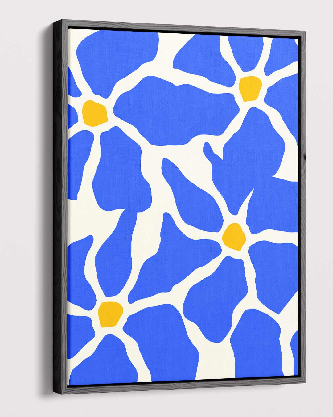 Bloemenpracht in Blauw Kunstwerk-canvas-dibond-plexiglas-wanddecoratie-WallArtistic