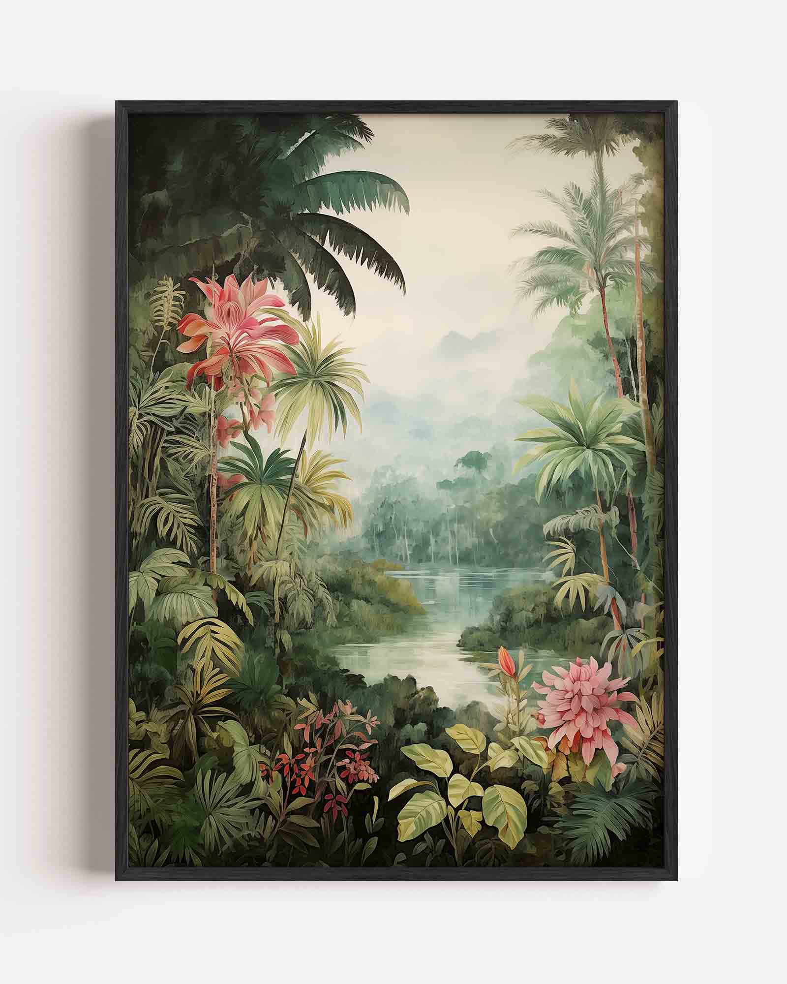 Tropisch landschap Poster