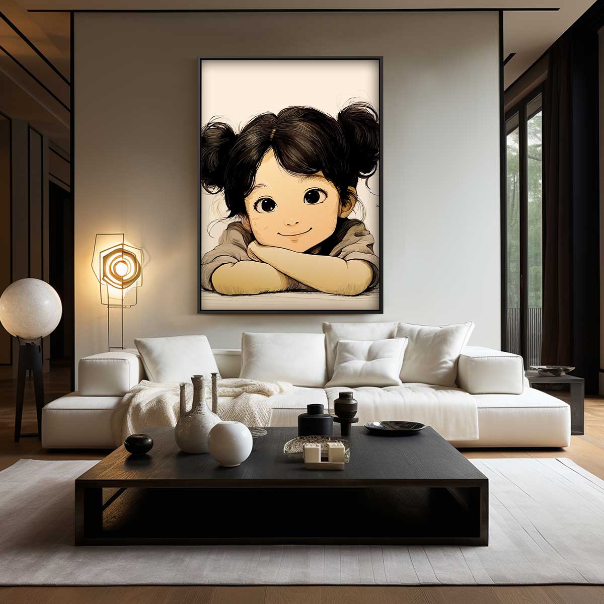 Stralende Kinderblik Kunstwerk-canvas-dibond-plexiglas-wanddecoratie-WallArtistic