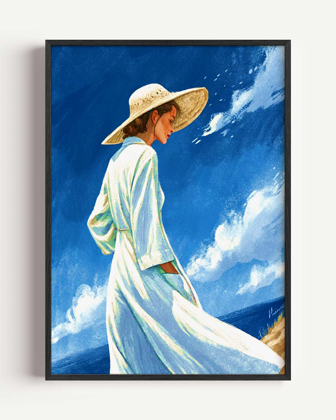 Zomerse Elegantie Poster-WallArtistic