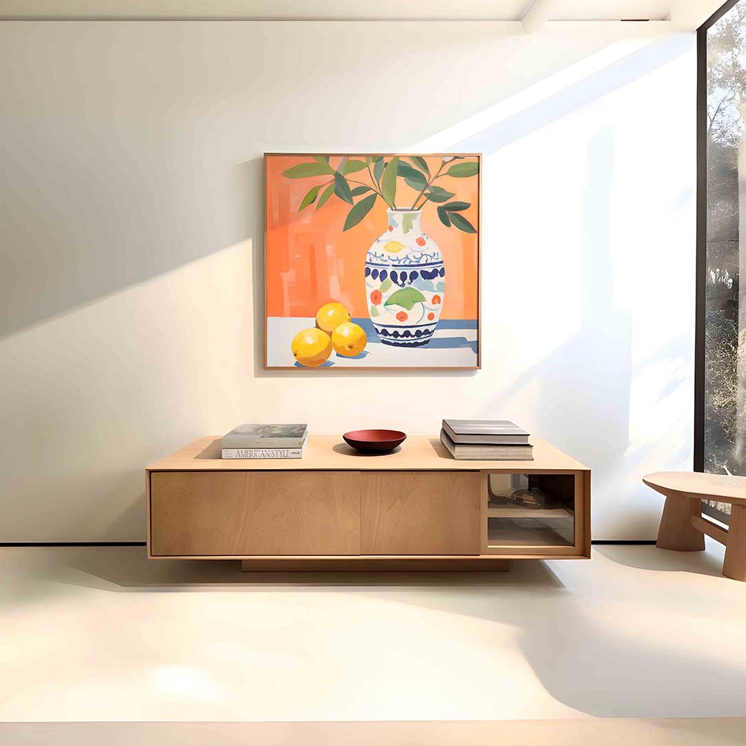Vazen en citroenen Poster
