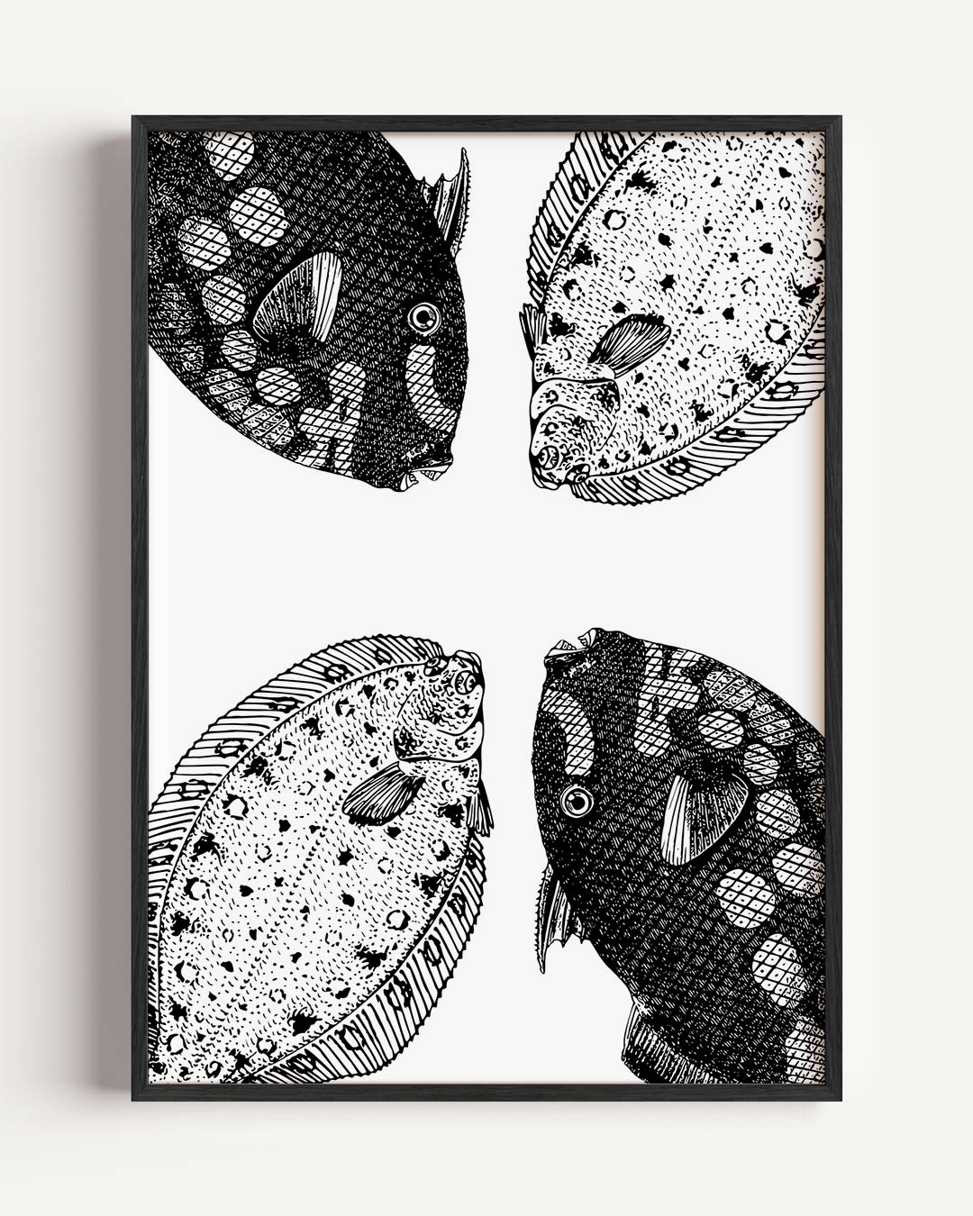 Vintage Vissen Poster-WallArtistic