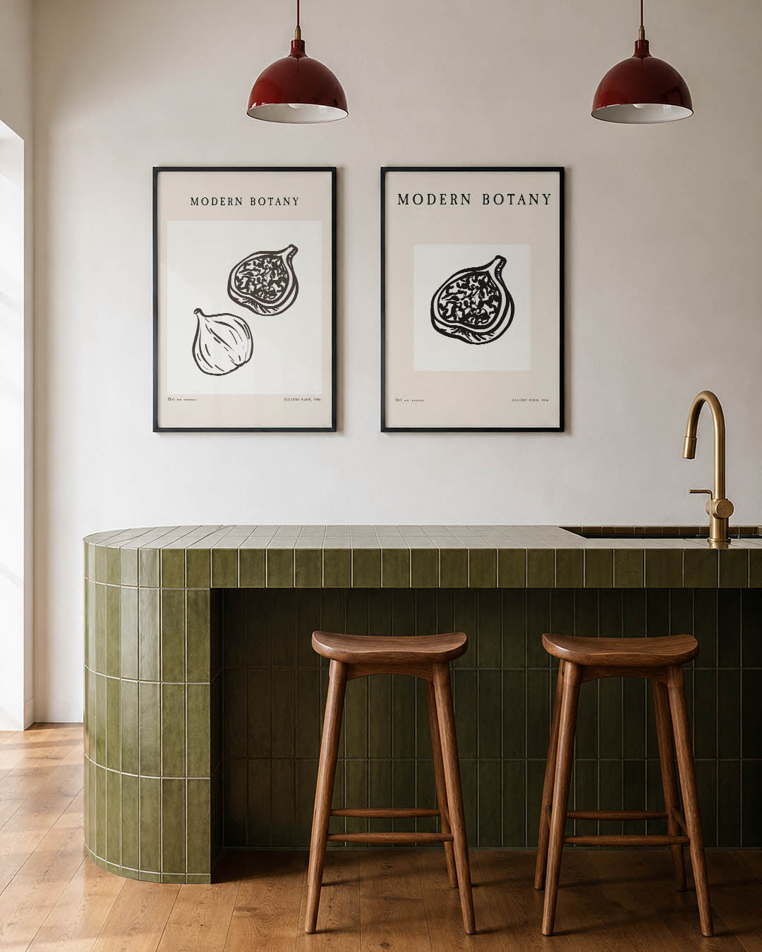 Botanische lijnen Posterset