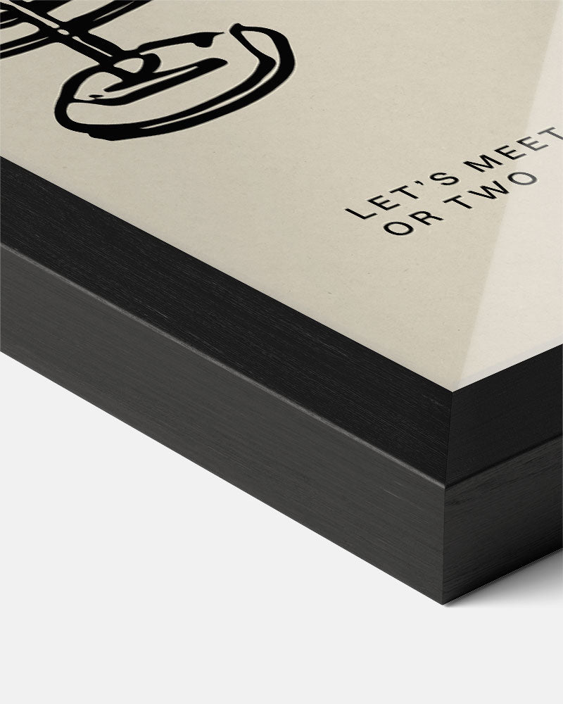 Gezellige Wijnafspraak Poster-WallArtistic