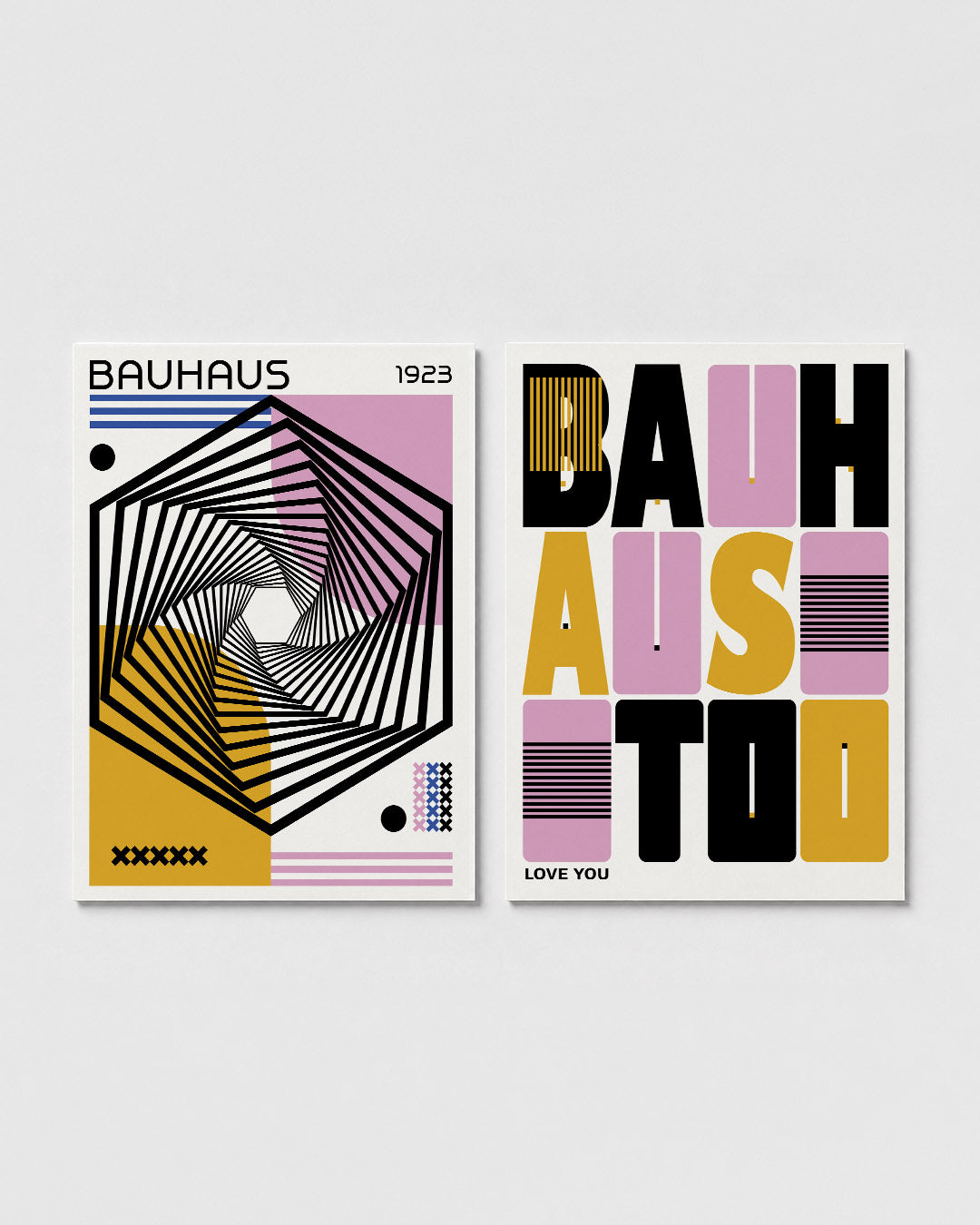 Spiraalvorm en kleur Posterset