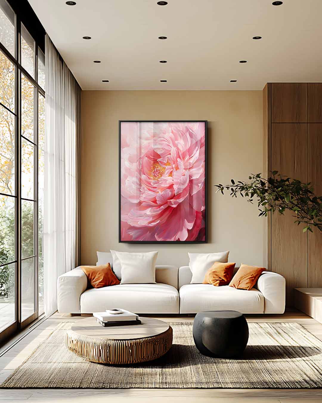 Bloeiende Elegantie Kunstwerk-canvas-dibond-plexiglas-wanddecoratie-WallArtistic