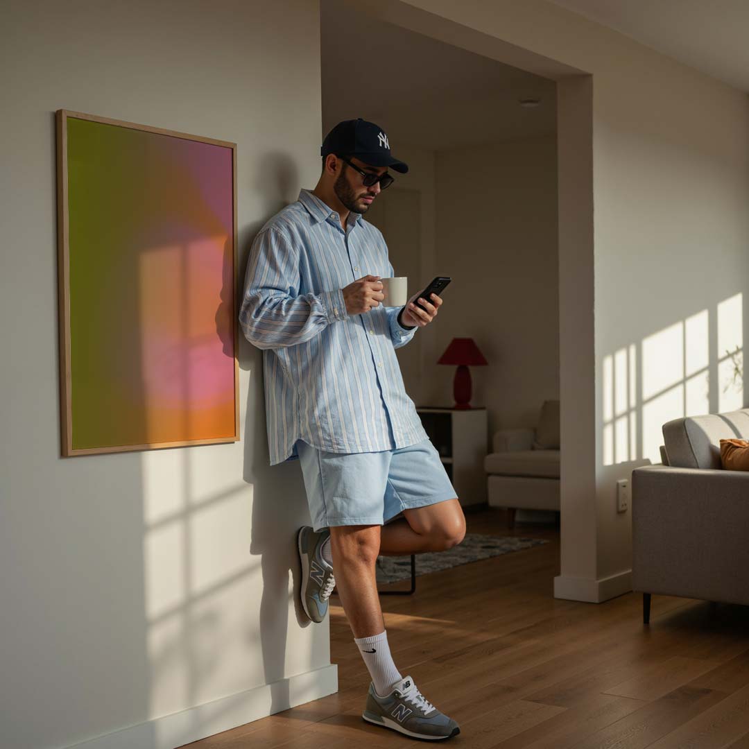 Zachte Kleuren Vloeibare Kunst Poster-WallArtistic